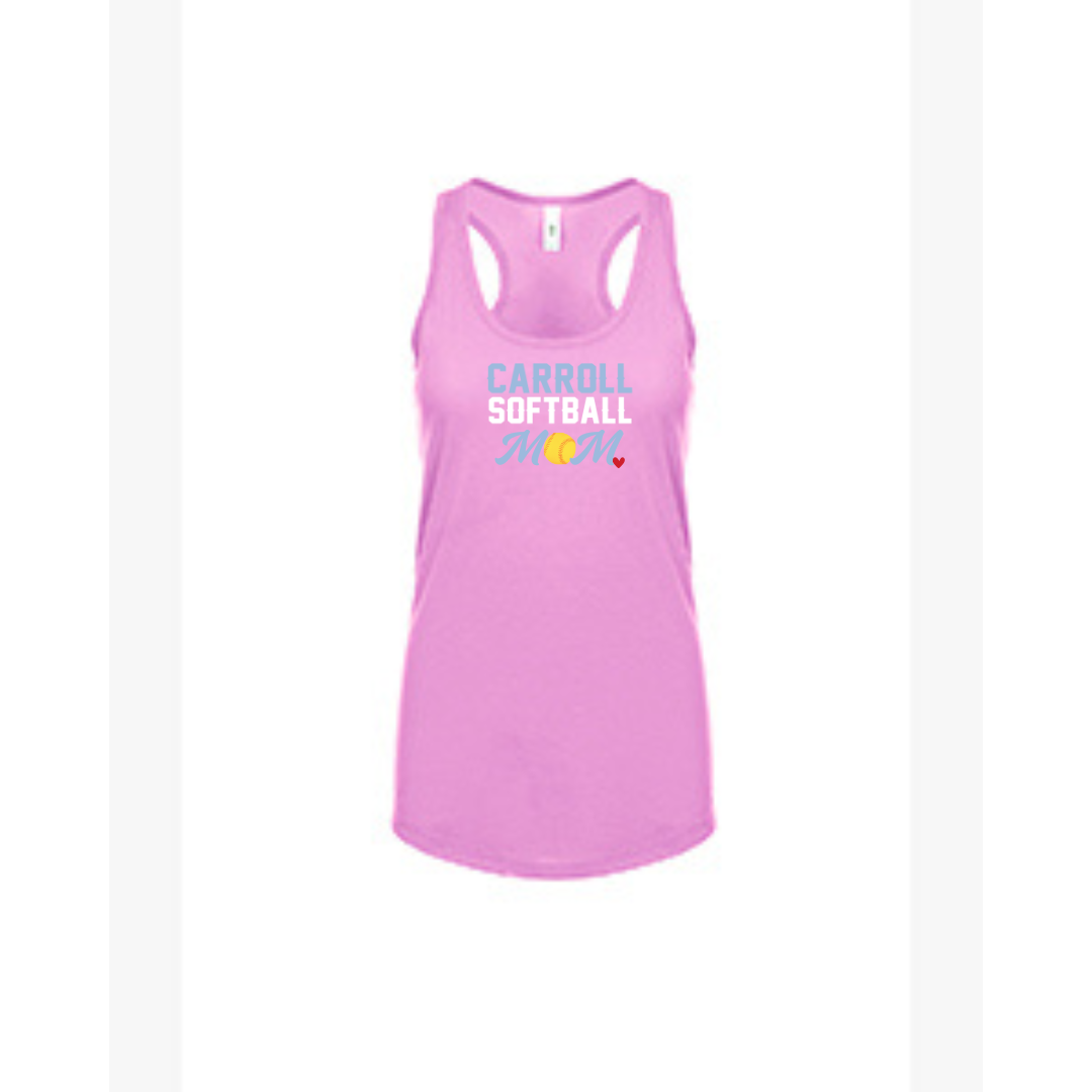 MOM Racerback Tank - CARROLL SOFTBALL