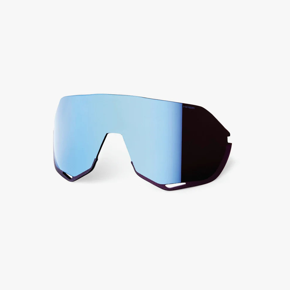 100% -S2 Matte White - HiPER Blue Multilayer Mirror Lens
