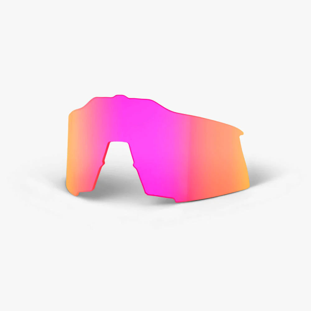 100% - SPEEDCRAFT Polished Translucent Grey - Purple Multilayer Mirror Lens