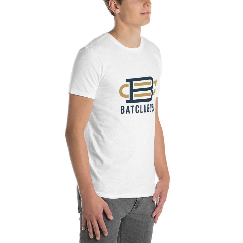 BC Logo White Unisex T-Shirt Bat Club USA