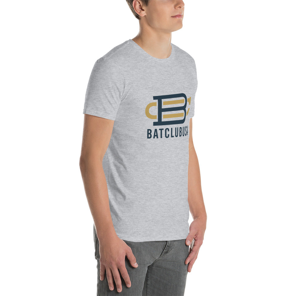 BC Logo White Unisex T-Shirt Bat Club USA