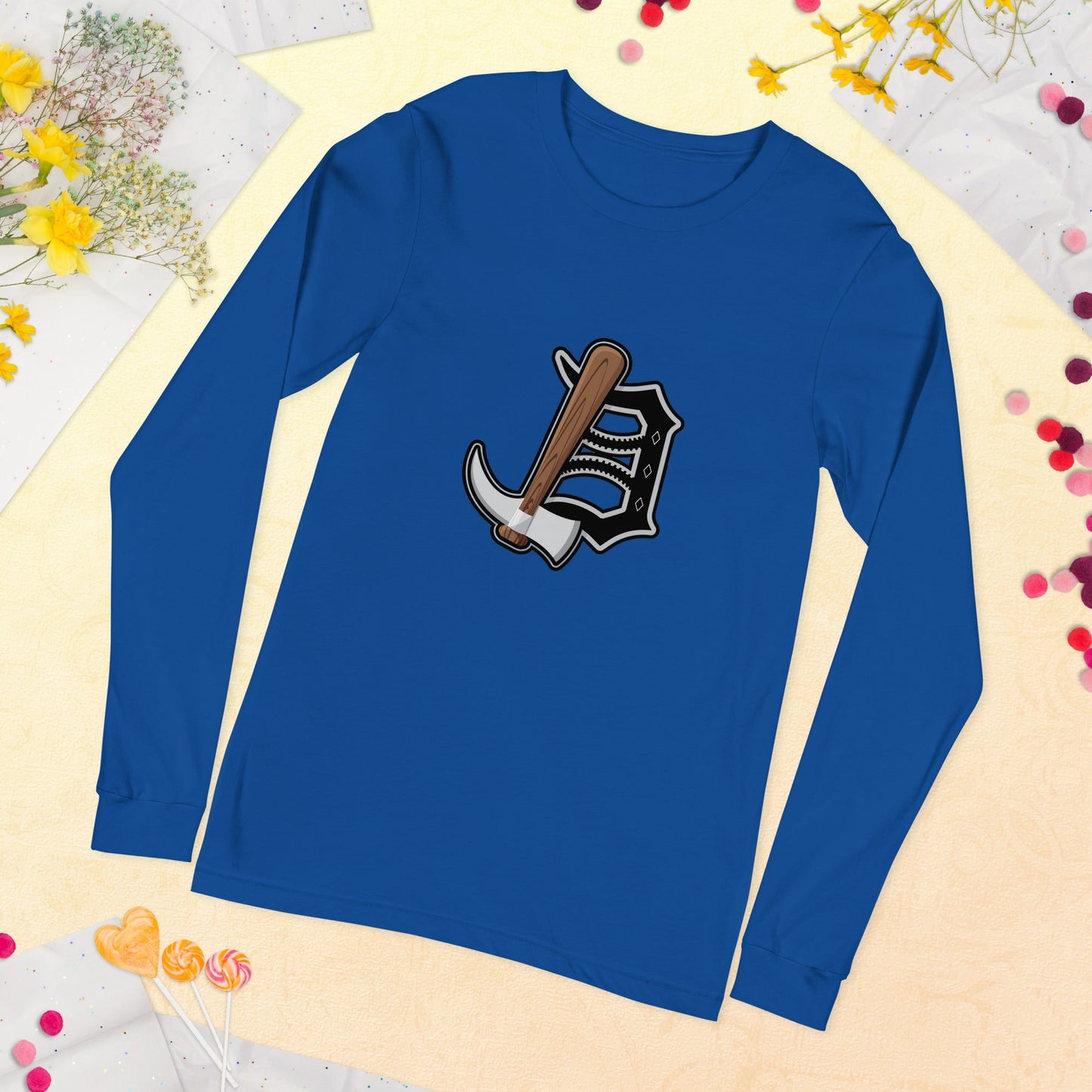 Detroit Diamond Jaxx Unisex Long Sleeve Tee Bat Club USA