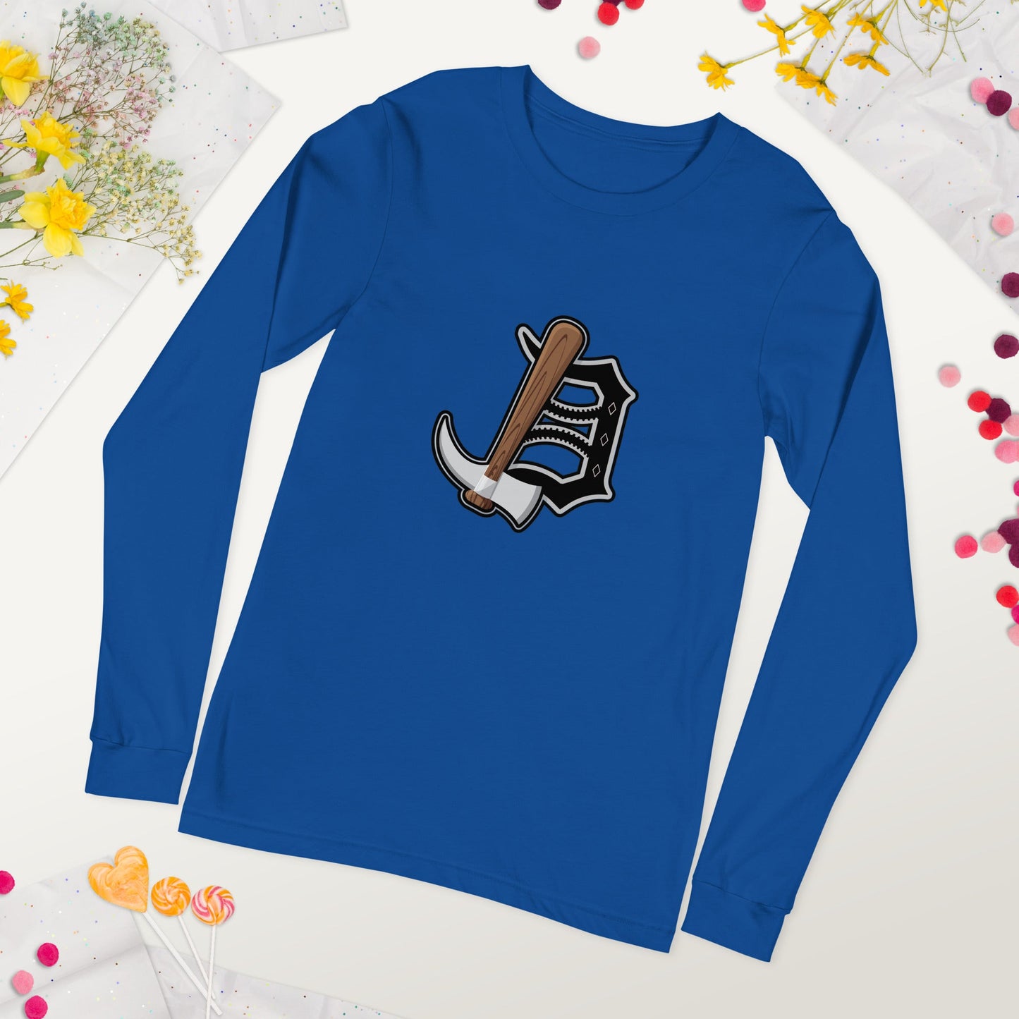 Detroit Diamond Jaxx Unisex Long Sleeve Tee Bat Club USA