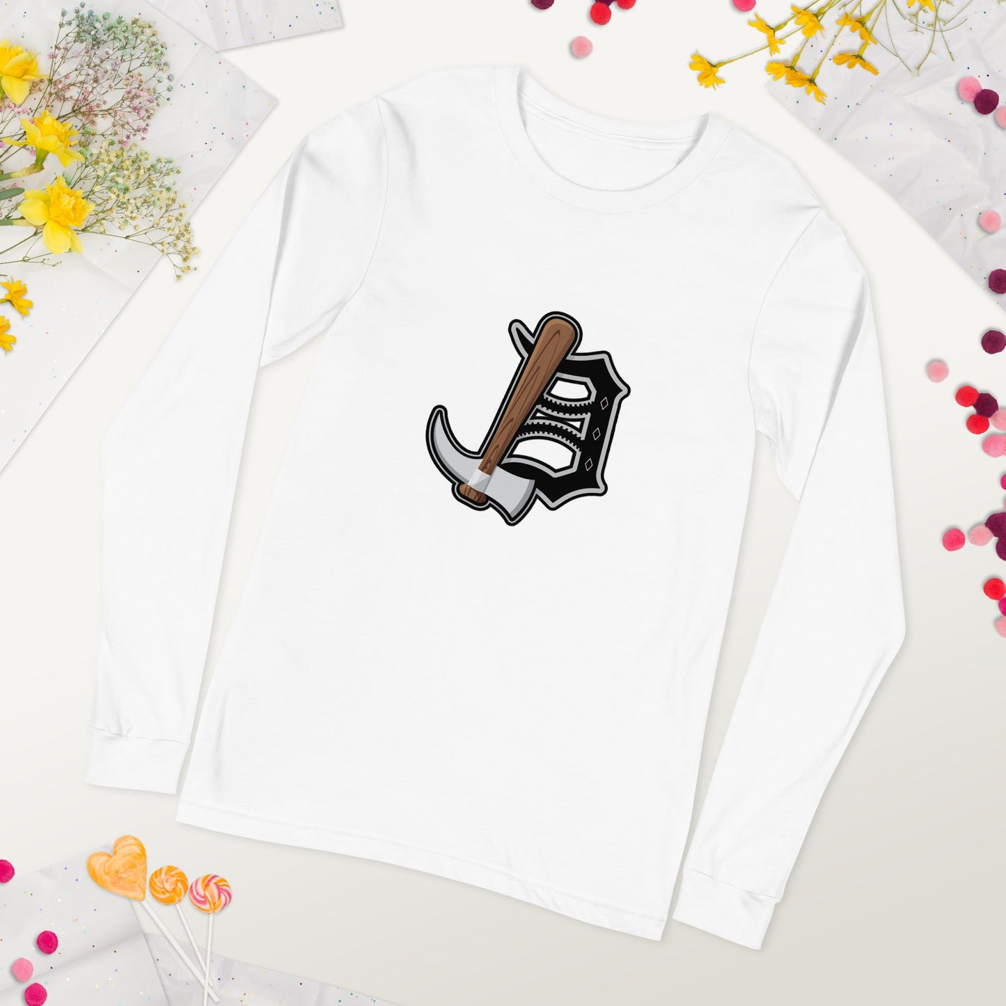Detroit Diamond Jaxx Unisex Long Sleeve Tee Bat Club USA