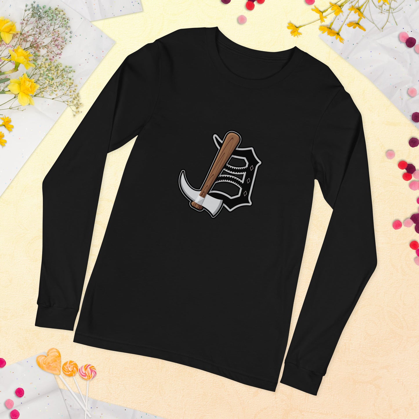 Detroit Diamond Jaxx Unisex Long Sleeve Tee Bat Club USA