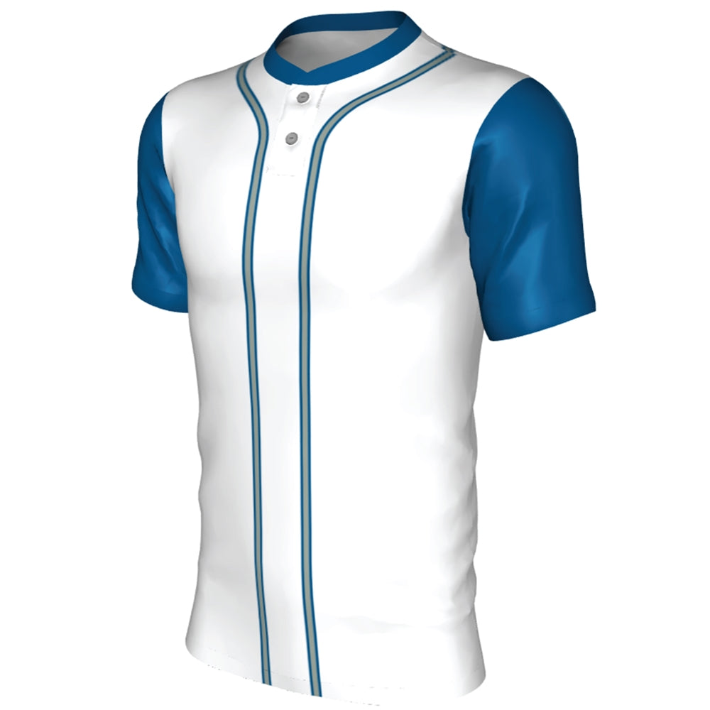 SUBLIMATED BASEBALL TWO BUTTON OR V-NECK JERSEY - TEAM ADVANTAGE ONLY