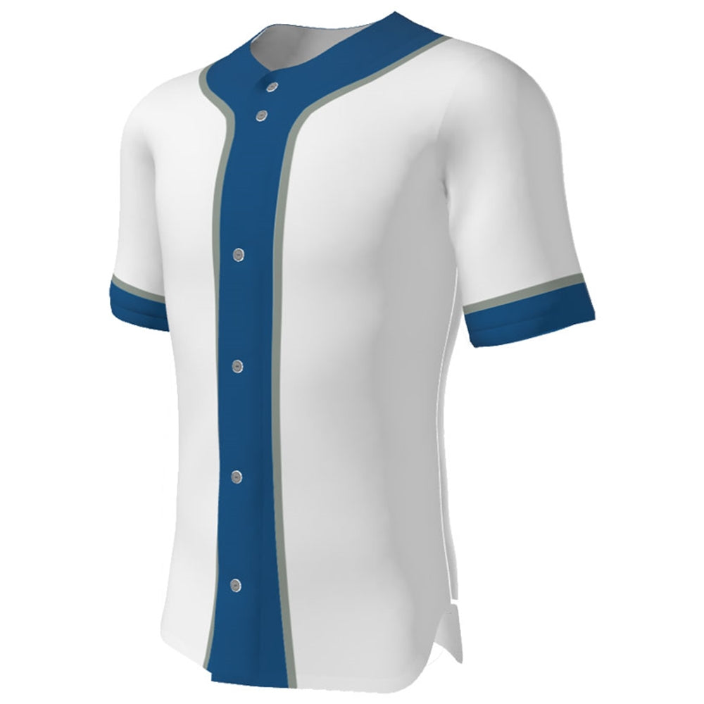 SUBLIMATED BASEBALL FULL BUTTON FITTED JERSEY - TEAM ADVANTAGE ONLY