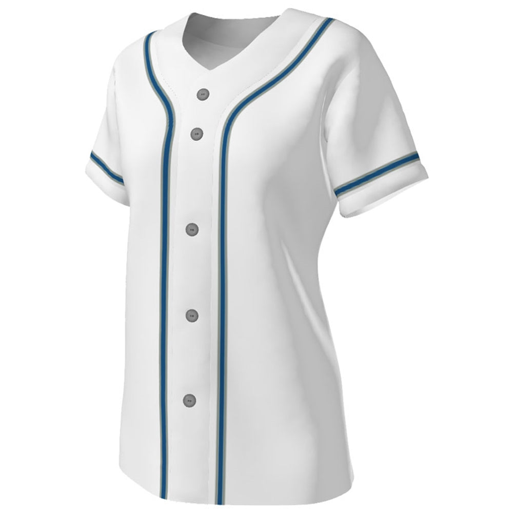 SUBLIMATED SOFTBALL FULL BUTTON FITTED JERSEY - TEAM ADVANTAGE ONLY