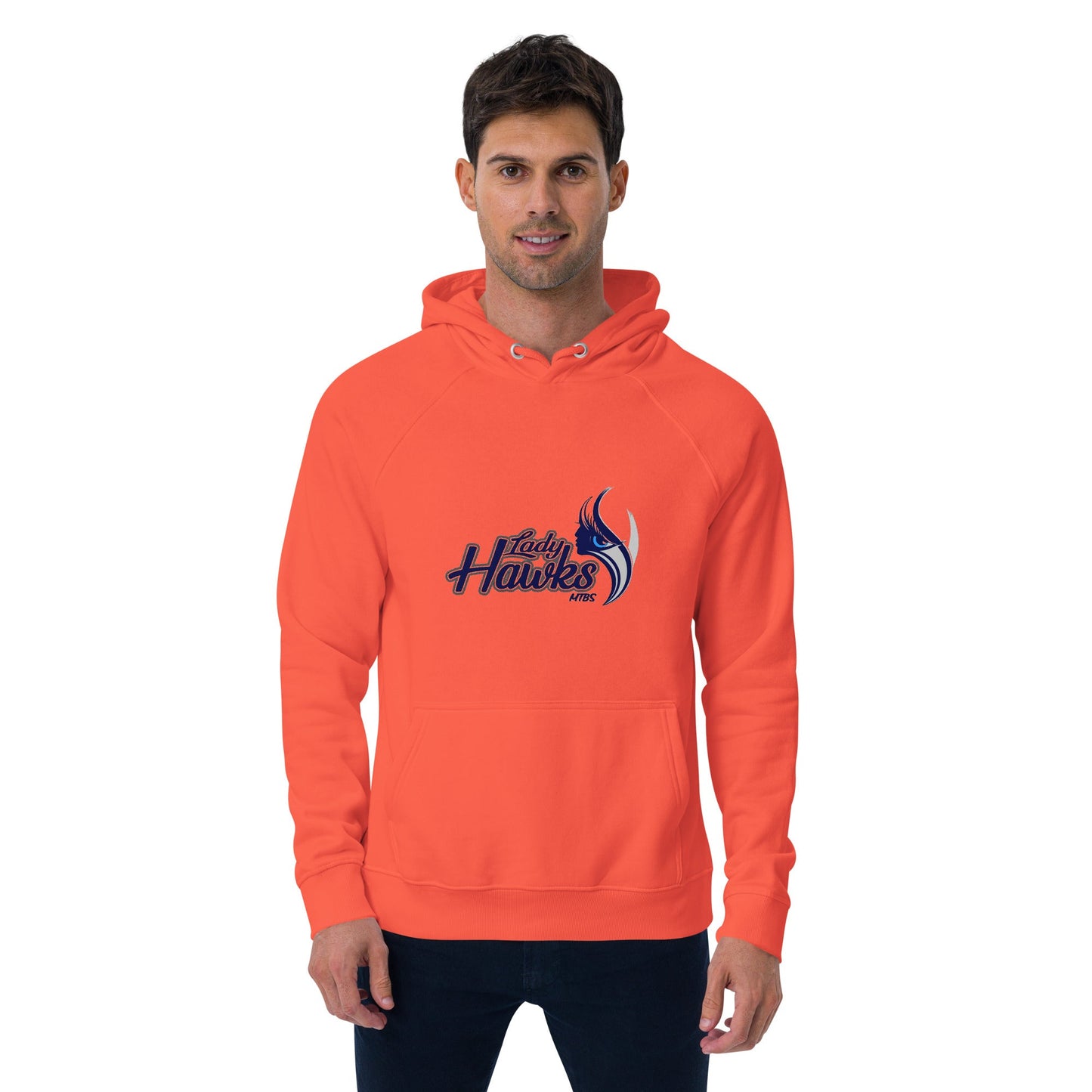 MTBS Lady Hawks Unisex eco raglan hoodie Bat Club USA