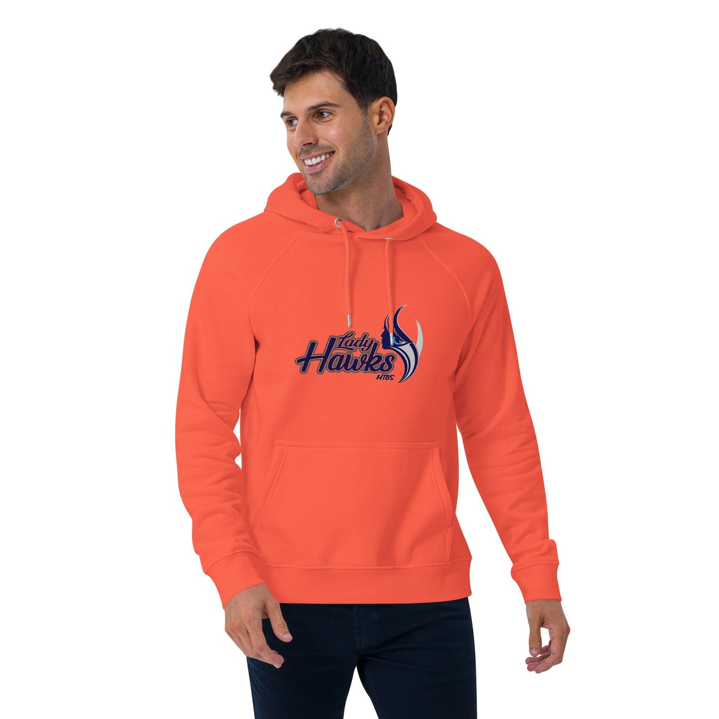 MTBS Lady Hawks Unisex eco raglan hoodie Bat Club USA