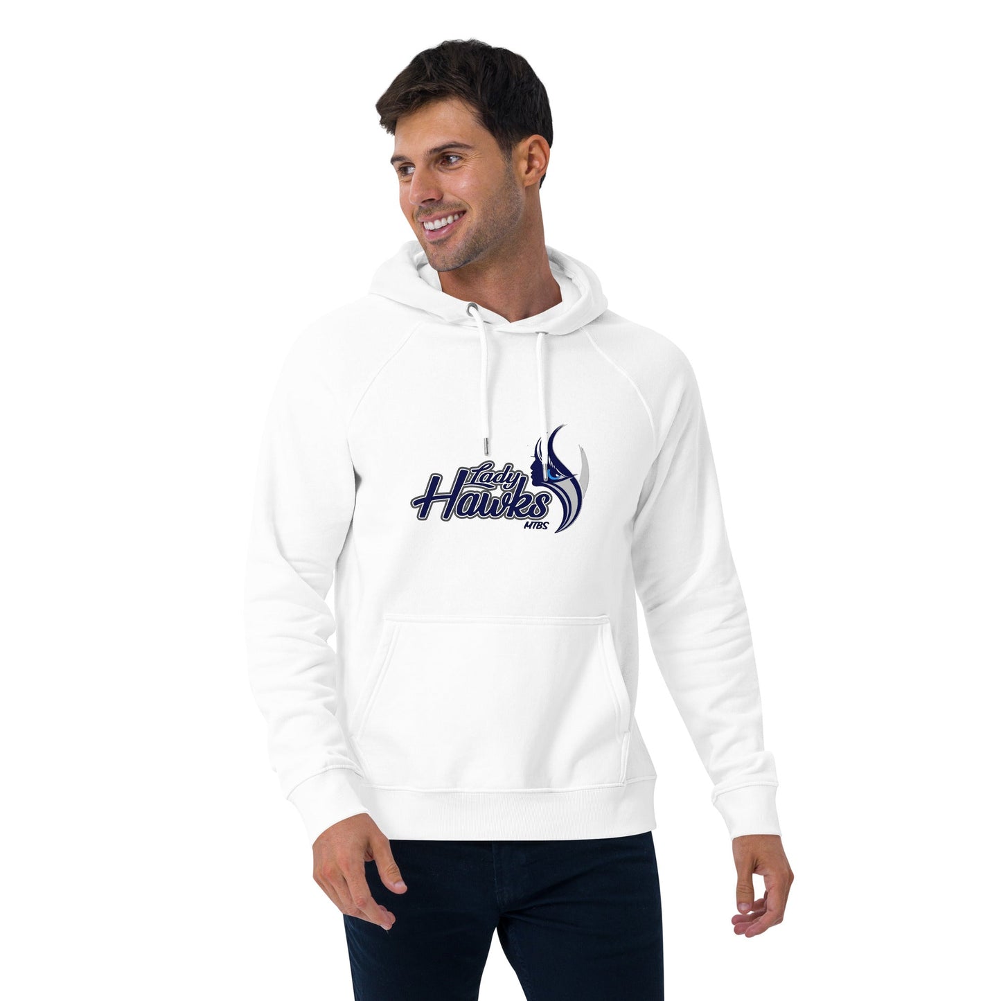 MTBS Lady Hawks Unisex eco raglan hoodie Bat Club USA
