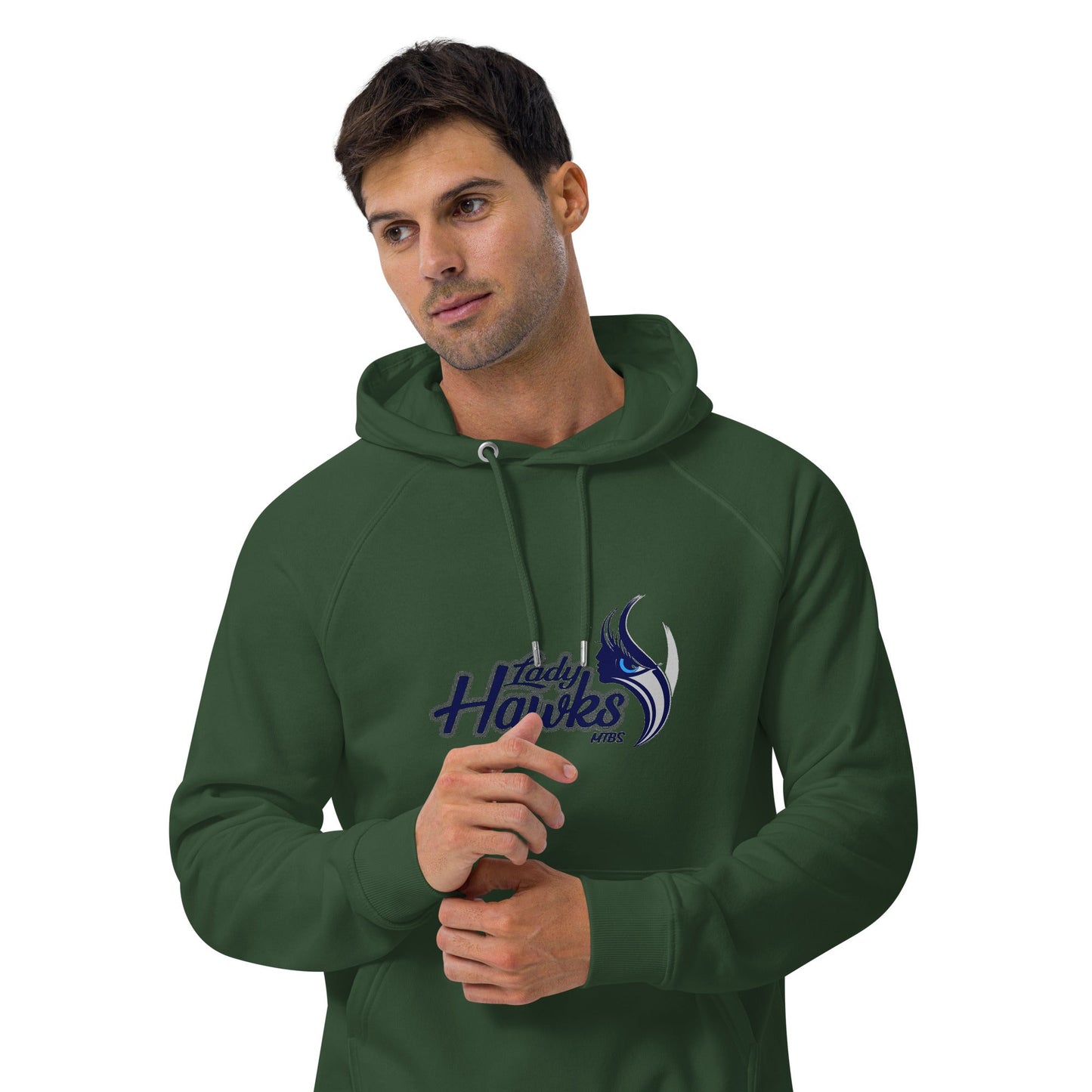 MTBS Lady Hawks Unisex eco raglan hoodie Bat Club USA