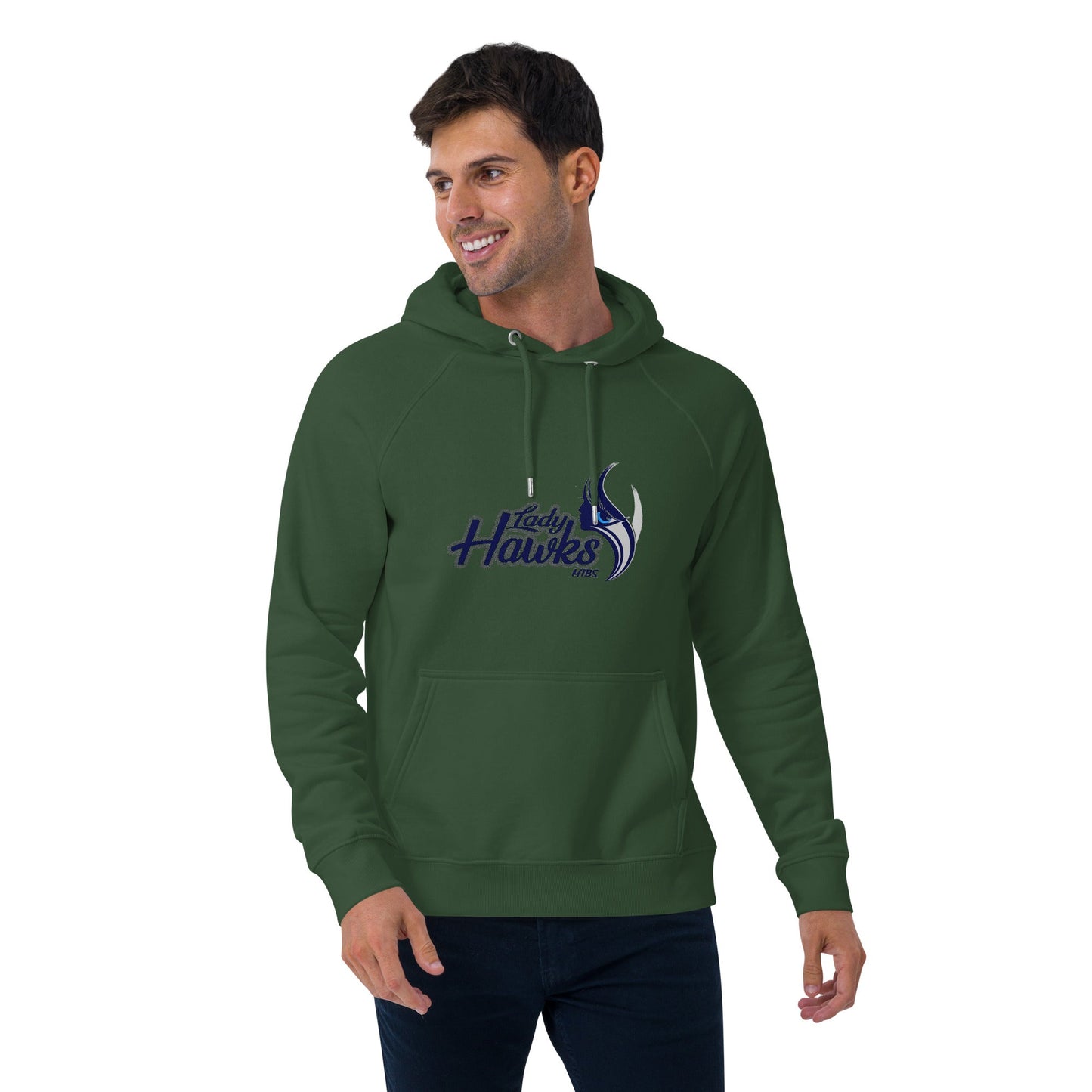 MTBS Lady Hawks Unisex eco raglan hoodie Bat Club USA