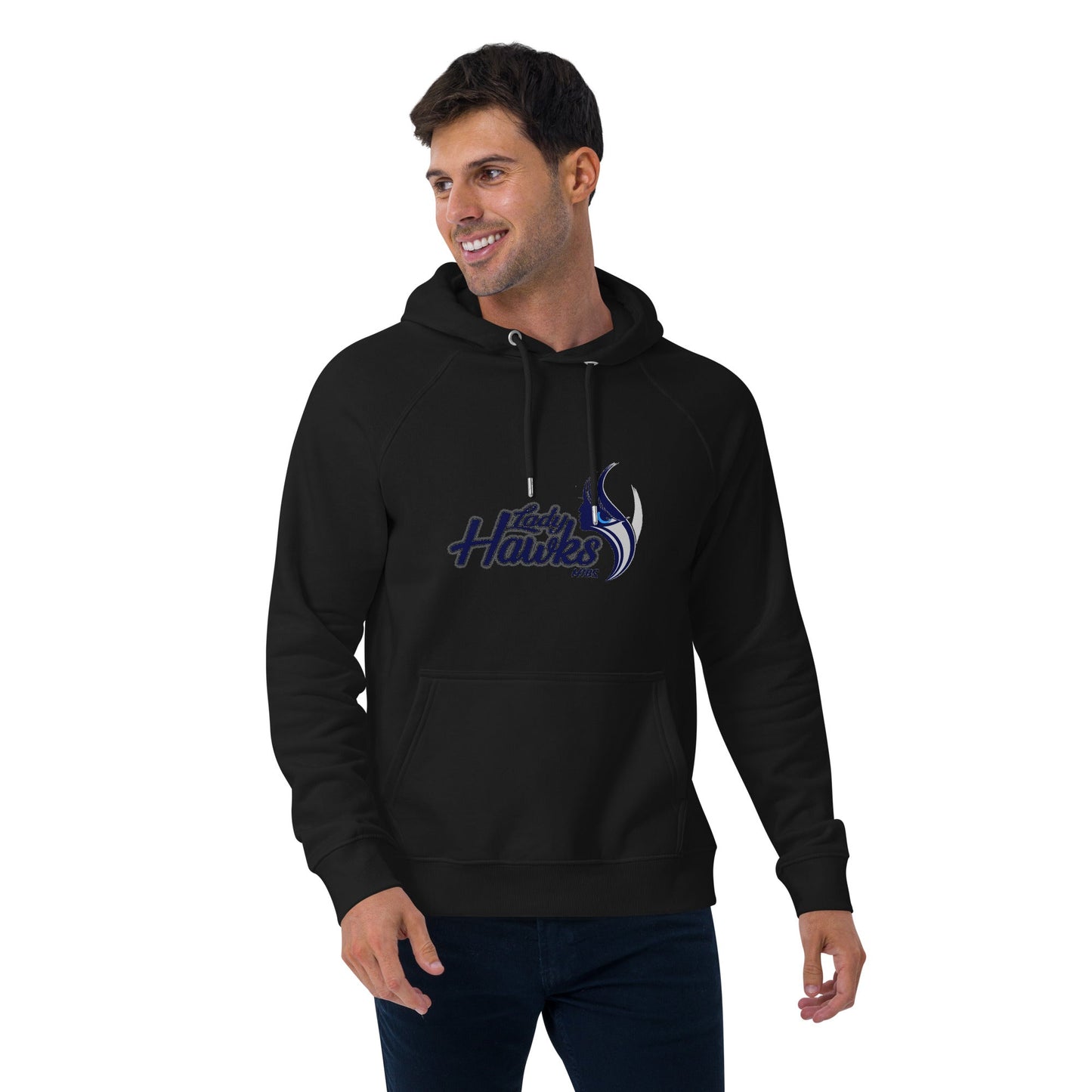 MTBS Lady Hawks Unisex eco raglan hoodie Bat Club USA