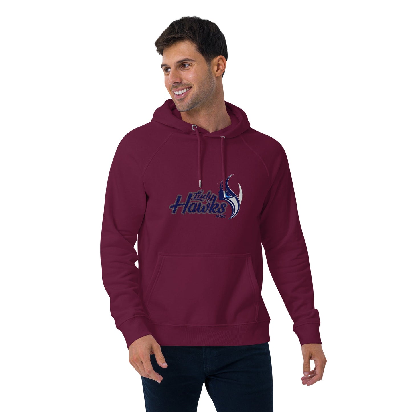MTBS Lady Hawks Unisex eco raglan hoodie Bat Club USA