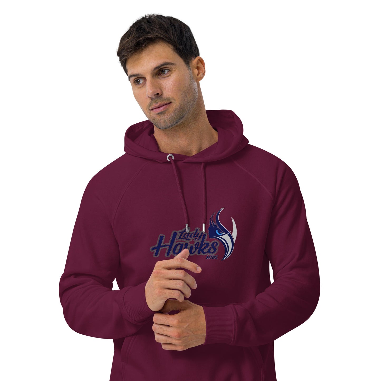 MTBS Lady Hawks Unisex eco raglan hoodie Bat Club USA