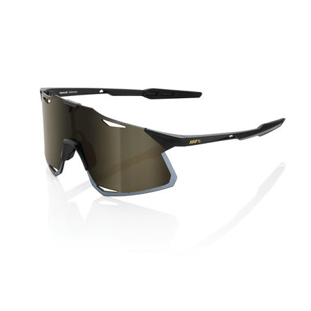 100% - HYPERCRAFT Matte Black - Soft Gold Mirror Lens