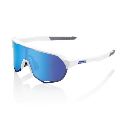 100% -S2 Matte White - HiPER Blue Multilayer Mirror Lens