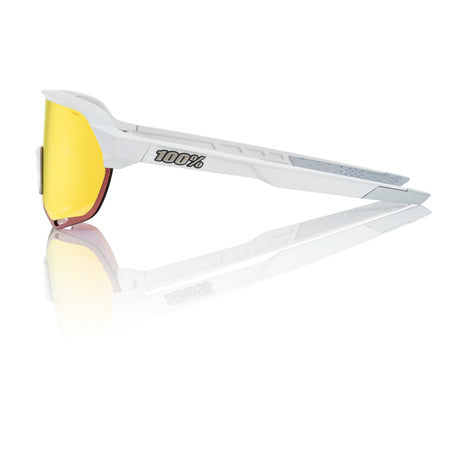 100% -S2 Soft Tact Off White - HiPER Red Multilayer Mirror Lens