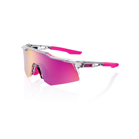 100% - SPEEDCRAFT XS Polished Translucent Grey - Purple Multilayer Mirror Lens