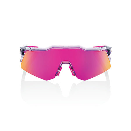 100% - SPEEDCRAFT XS Polished Translucent Grey - Purple Multilayer Mirror Lens