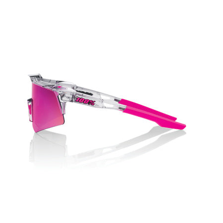 100% - SPEEDCRAFT XS Polished Translucent Grey - Purple Multilayer Mirror Lens