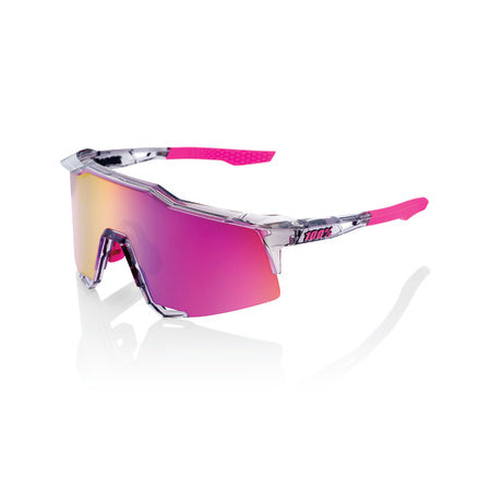 100% - SPEEDCRAFT Polished Translucent Grey - Purple Multilayer Mirror Lens