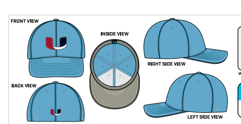 BU CAPS-individual fan orders Bat Club USA