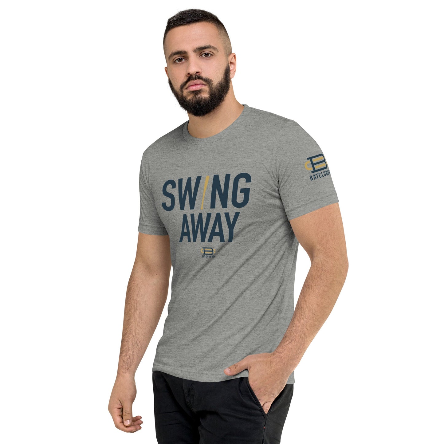 Swing Away - Gray Short sleeve t-shirt Bat Club USA