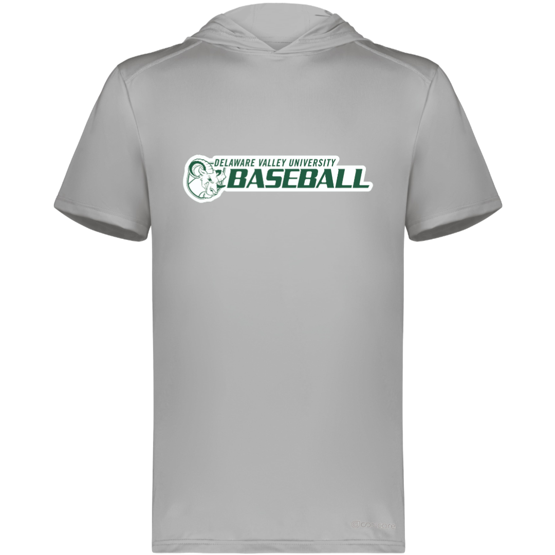 DVU Baseball Short Sleeve Hoodie Powered by Coolcore®