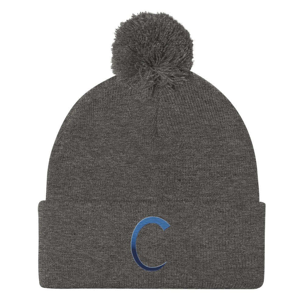 Carroll baseball Pom-Pom Beanie