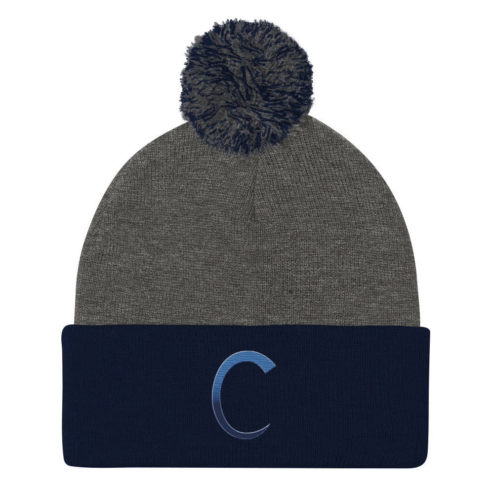 Carroll baseball Pom-Pom Beanie