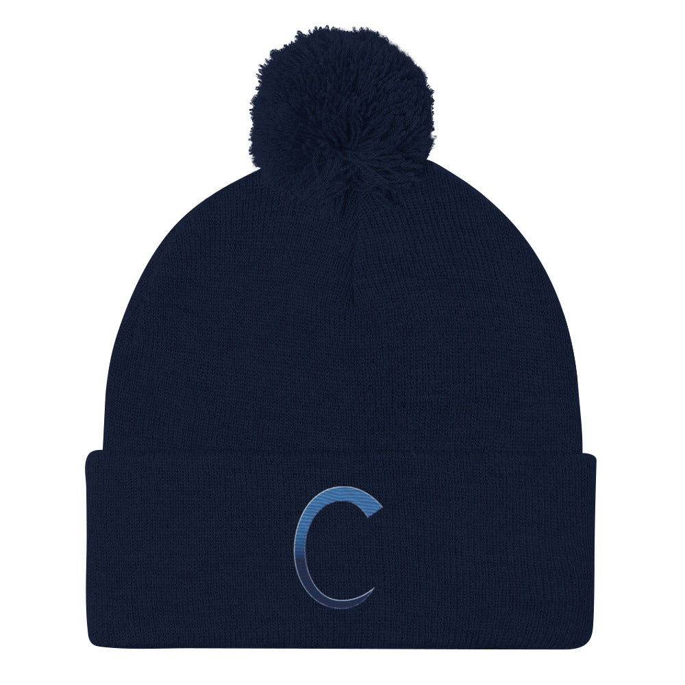 Carroll baseball Pom-Pom Beanie