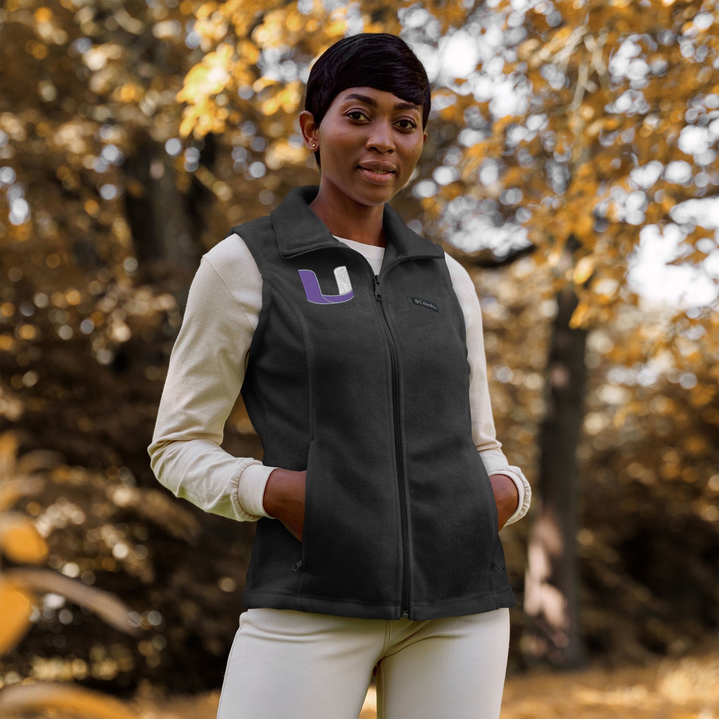 Utility Women’s Columbia fleece vest Bat Club USA