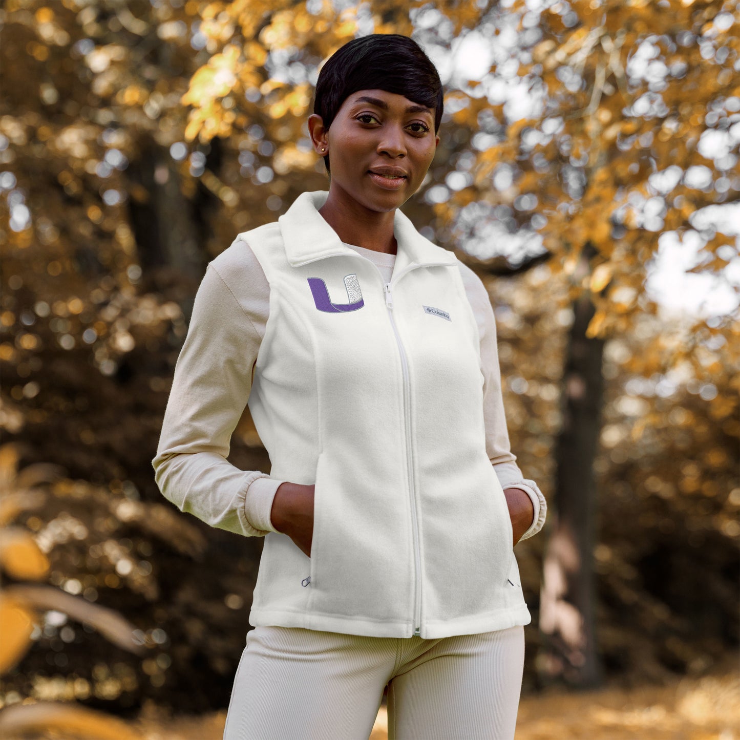 Utility Women’s Columbia fleece vest Bat Club USA