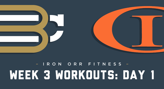 Week 3 Training with Iron Orr Day 1