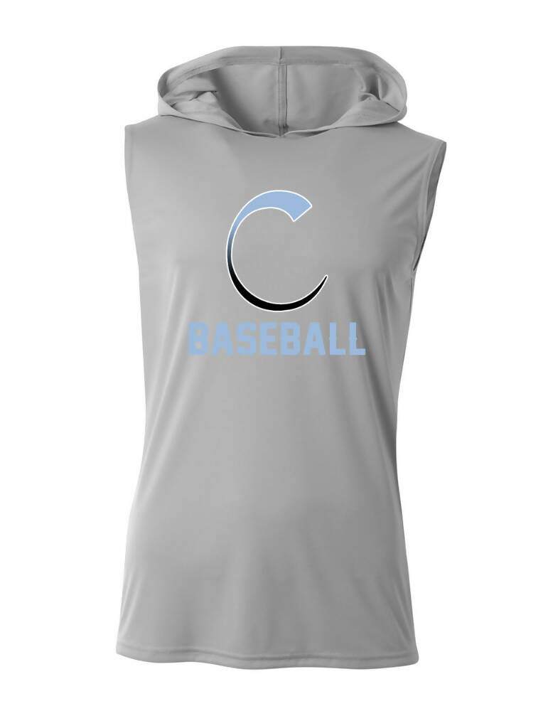 Carroll Baseball Sleeveless Hoodie Powered by Coolcore®