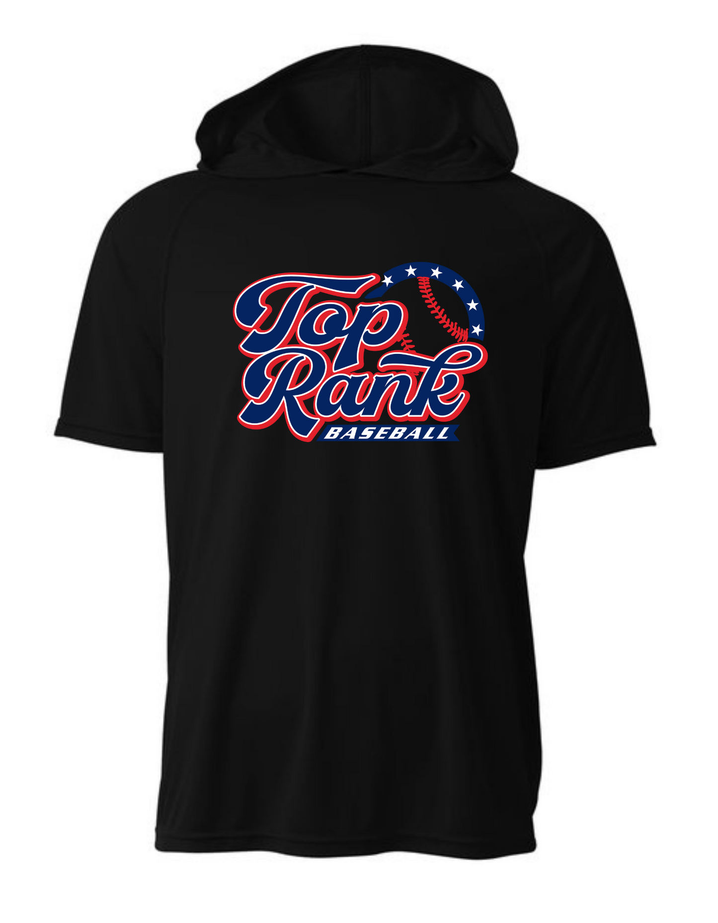 Short Sleeve Hoodie - Top Rank Baseball