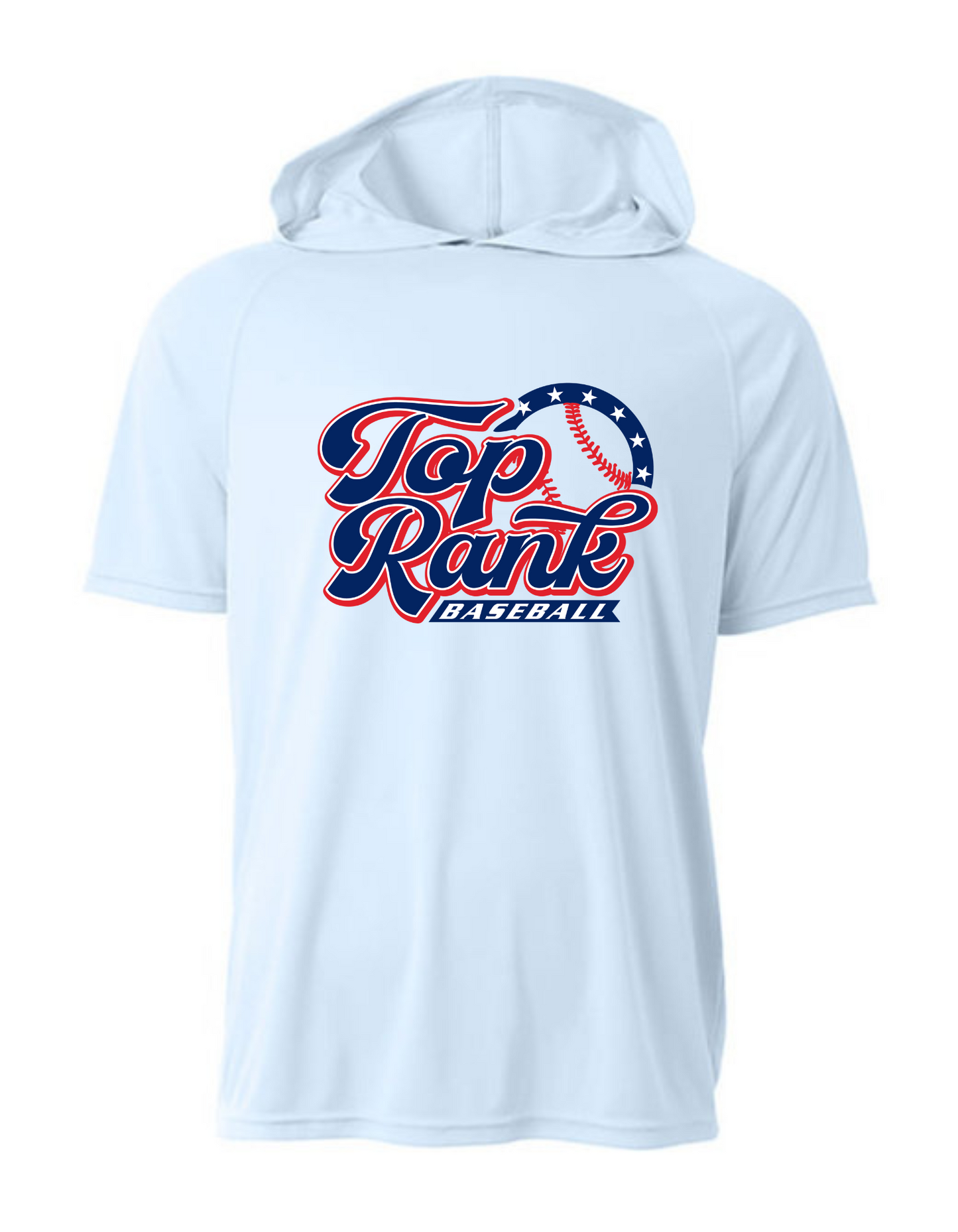 Short Sleeve Hoodie - Top Rank Baseball