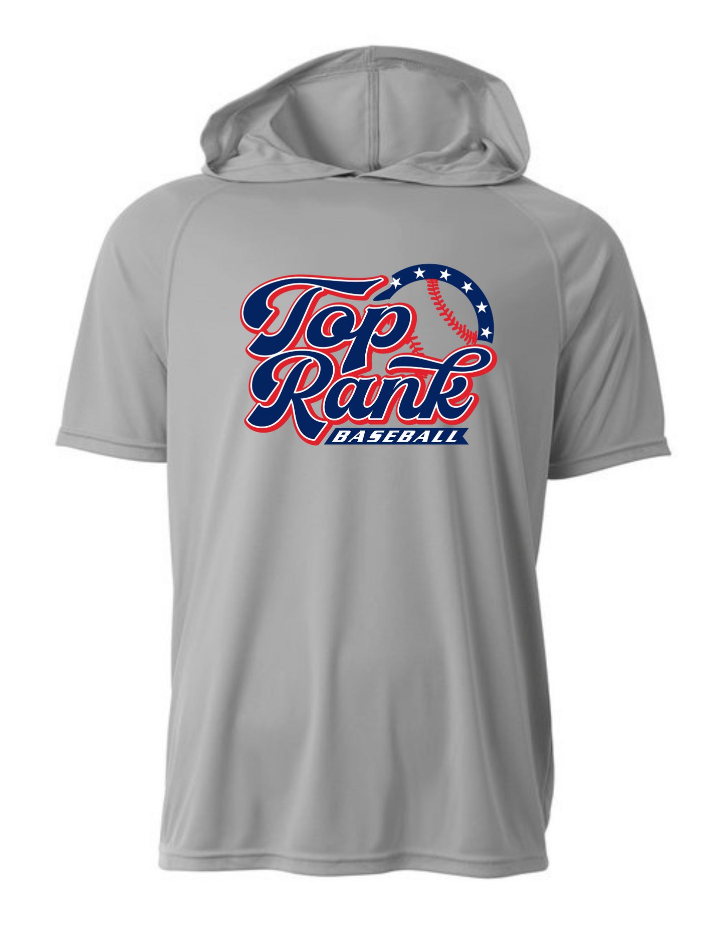 Short Sleeve Hoodie - Top Rank Baseball