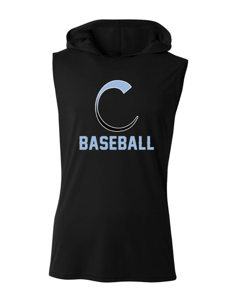 Carroll Baseball Sleeveless Hoodie Powered by Coolcore®