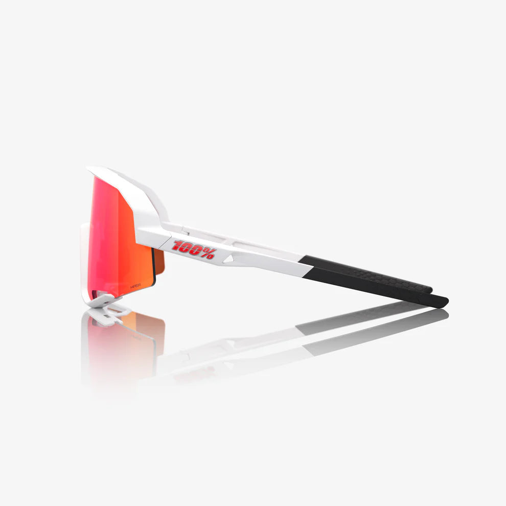 100% SLENDALE Matte White HiPER® Red Multilayer Mirror Lens Bat Club USA