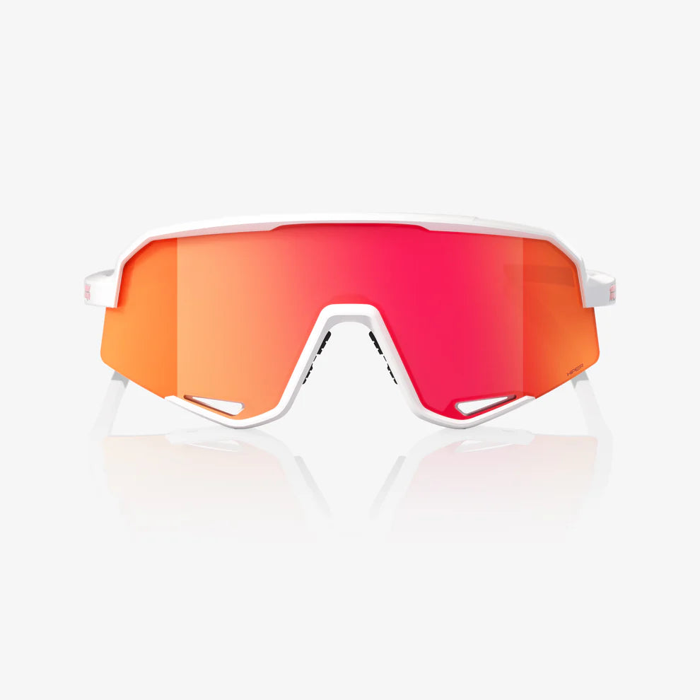 100% SLENDALE Matte White HiPER® Red Multilayer Mirror Lens Bat Club USA