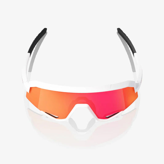 100% SLENDALE Matte White HiPER® Red Multilayer Mirror Lens - Team Store Bat Club USA