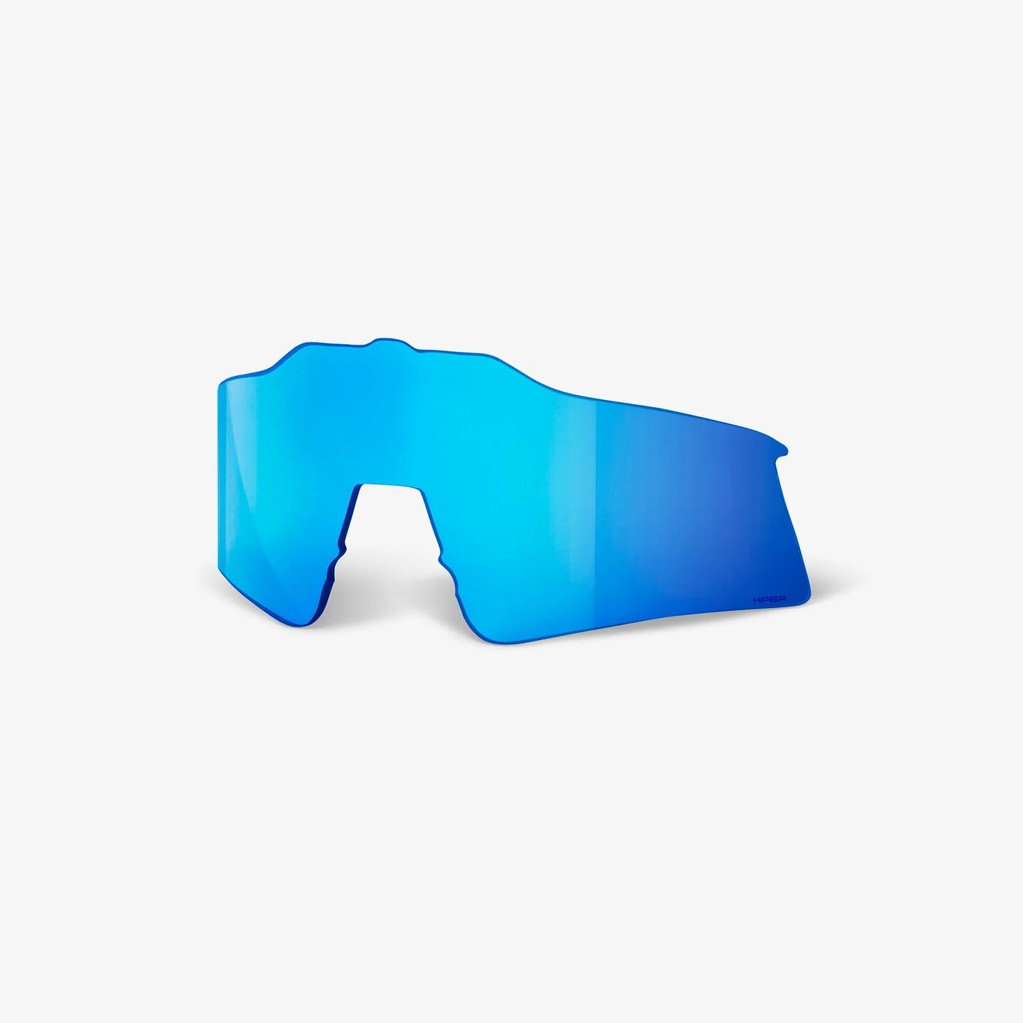 100% - SPEEDCRAFT SL Matte White/Metallic Blue - HiPER Blue Multilayer Mirror Lens