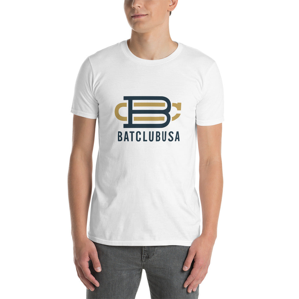 BC Logo White Unisex T-Shirt Bat Club USA