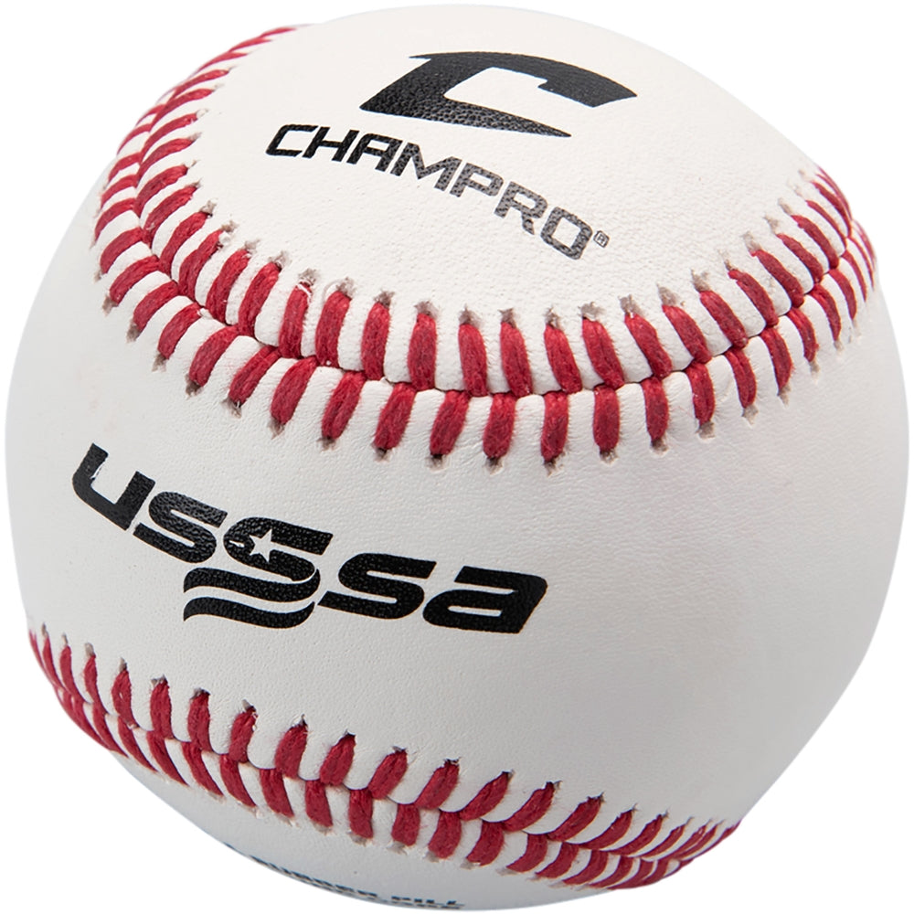 CHAMPRO USSSA GAME- FULL GRAIN LEATHER COVER - 10 DZ PER ORDER Bat Club USA