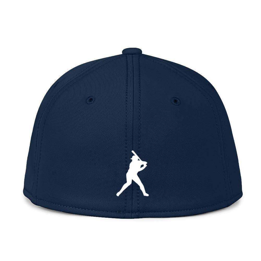 Classic Navy Blue Fitted BC Hat Bat Club USA