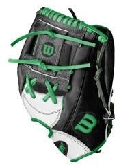 Custom Wilson A2000 1787 Black/Dark Green Snake Skin - BatClub USA Exclusive Bat Club USA