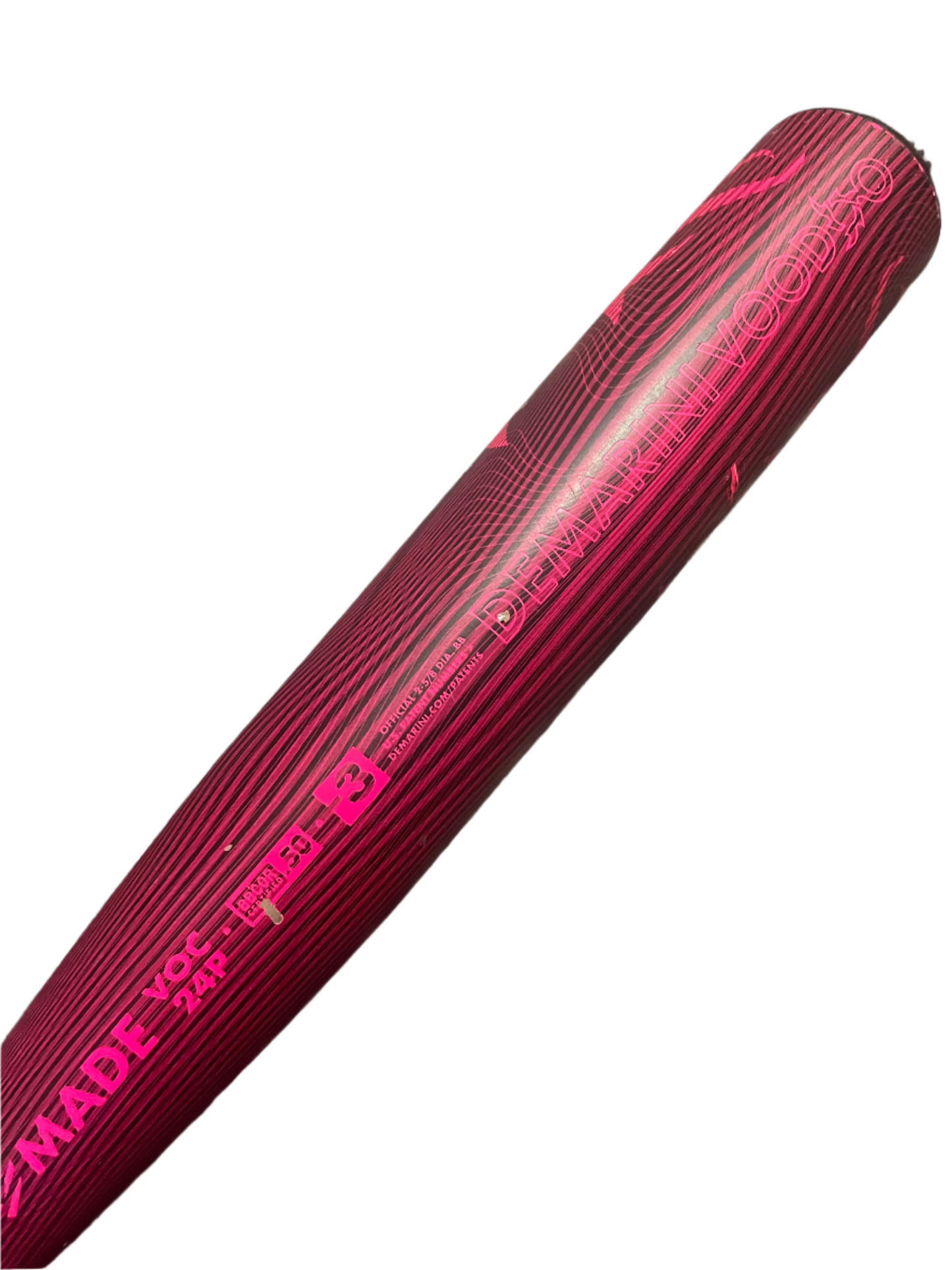 2024 DEMARINI NEON PINK VOODOO ONE BBCOR 33/30 - Used - New MVP Lite